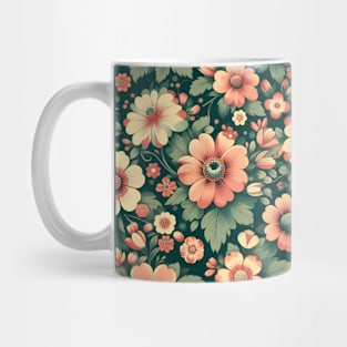 Pink Flowers Mug